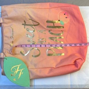 Too faced sweet as a peach tote